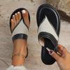 Fashion flat-bottomed niche retro versatile foot-pinching cool slippers 2025 summer new Korean version of flip-flops shoes for women
