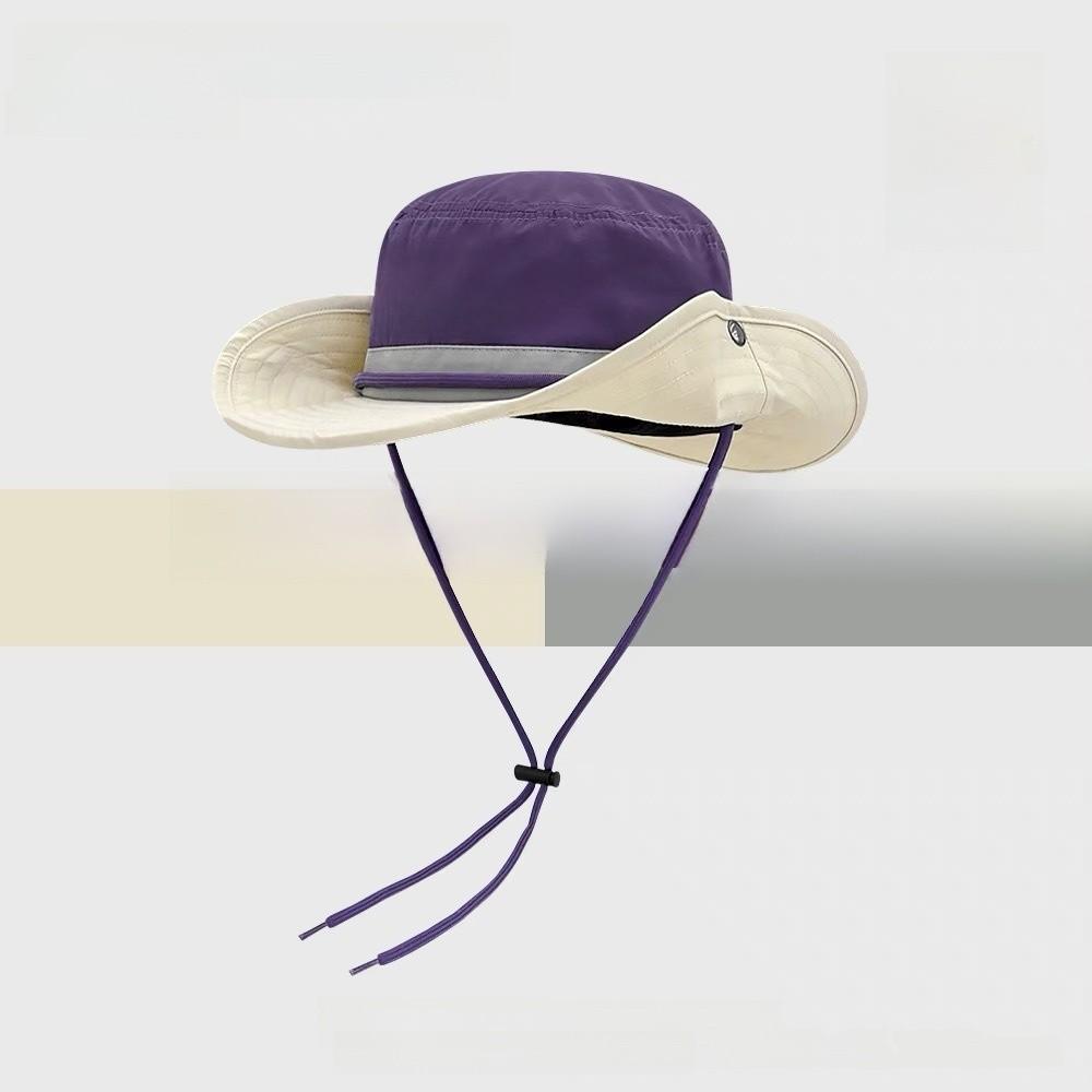 Style Vintage Patchwork Fisherman Hat With Sun Protection For Outdoor Activities