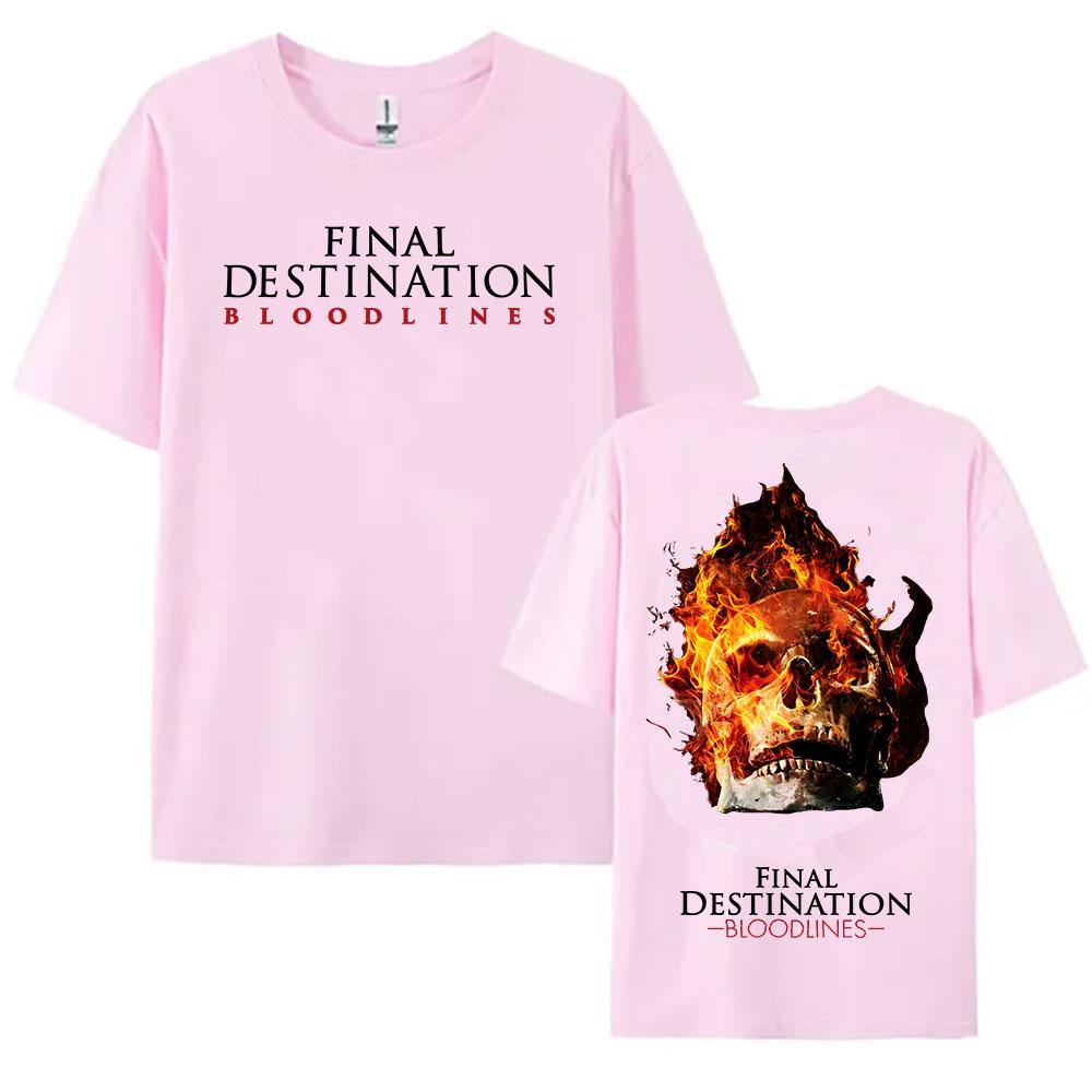 Supernatural Horror Movies Tshirts Final Destination Bloodlines Tshirt Summer Short Sleeve Cotton T Shirt Hip Hop Women Clothes