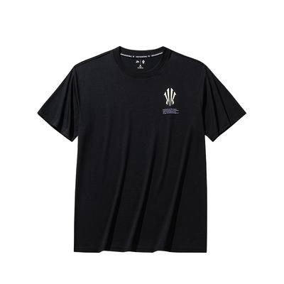 Kyrie Serie Basketball Bequem Lässig Einfach Rundhals Pullover Locker Kurzarm T-Shirt Unisex Oberteile Basic-Schwarz 172531111-4