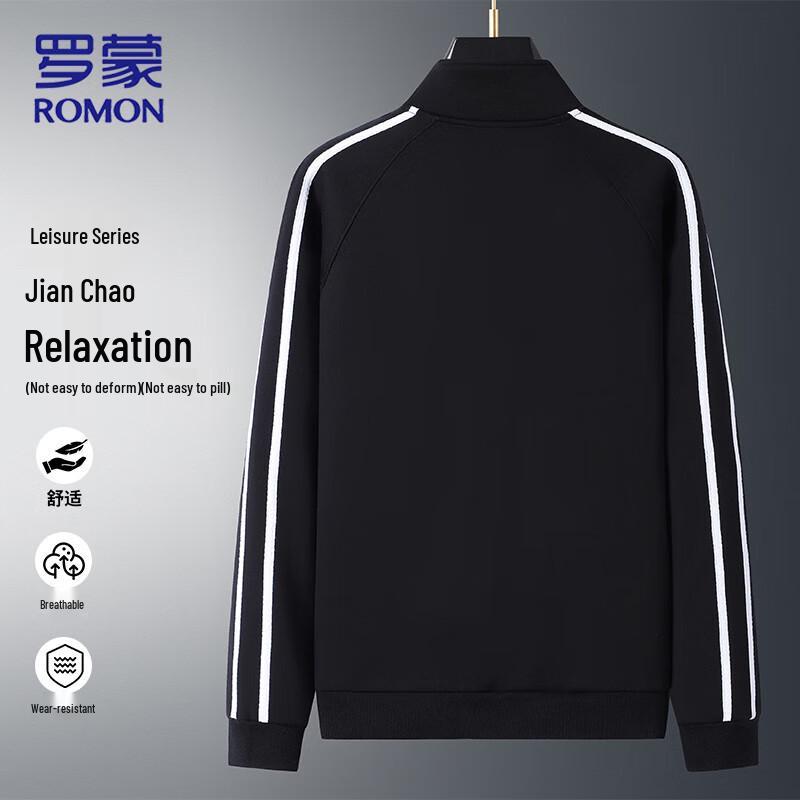 ROMON Men's Autumn Winter Stand Collar Sports Jacket