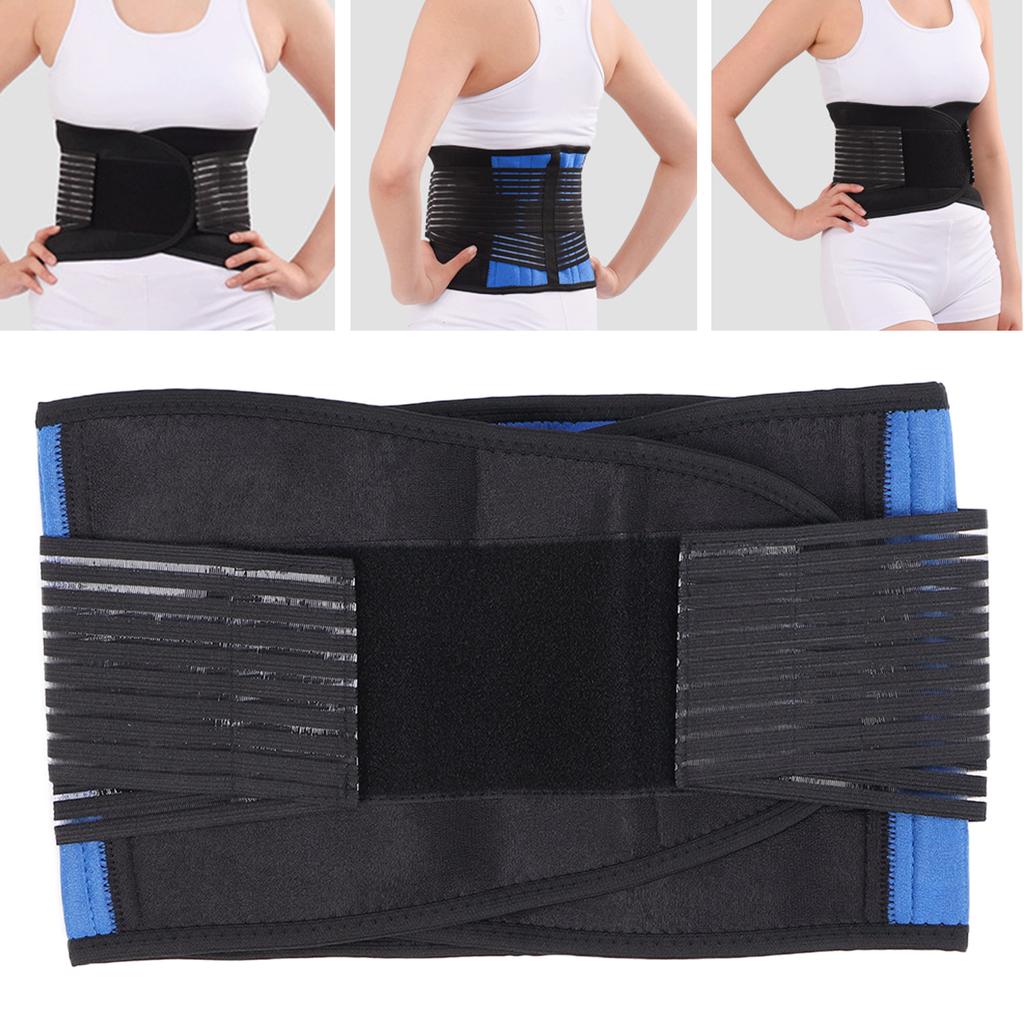Back Support Belt Breathable Waist Lumbar Lower Back Belt for Women Men Lower Back Pain Relief