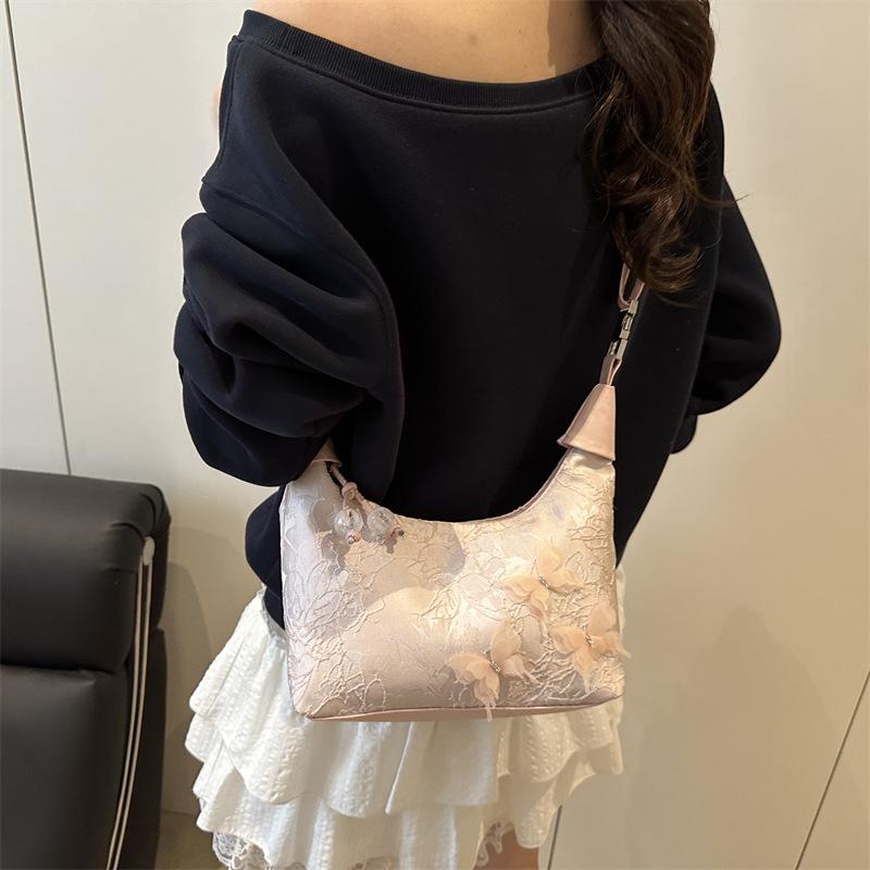 National Style Embroidery with Cheongsam Bag Women's 2025 New Spring Messenger Dumpling Bag Antique New Chinese Handbag