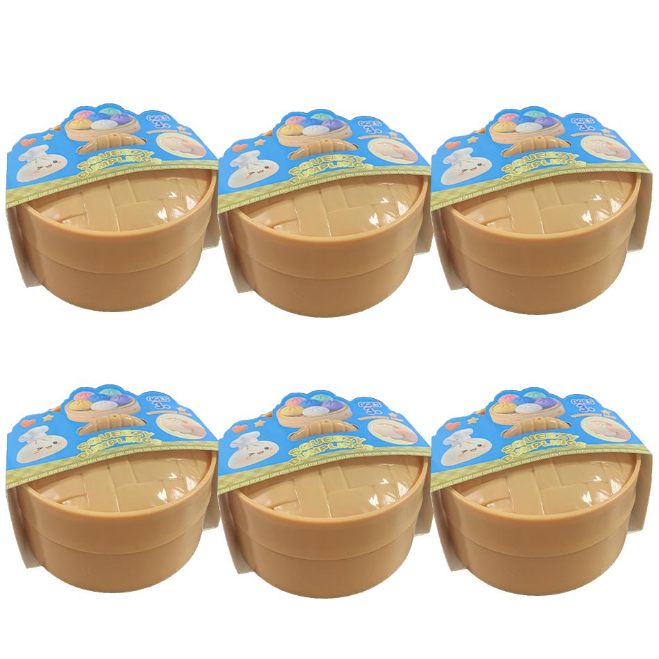 Simulation Dumpling Squeezable Toys Squishy Colorful Glitter Anti Stress For Children Adults Stress-Relieving Toy