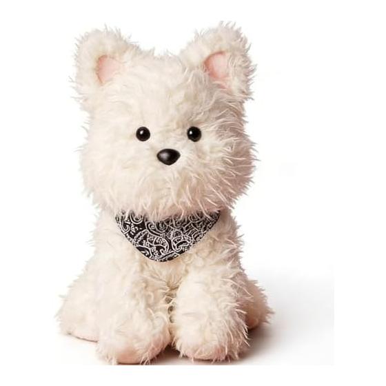 Dog Plush Toy Westie Westie Plush Toy Stuffed Dog Cute Approximately 25cm Fluffy Birthday Gift Present (Westie 25cm)