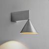 Italian Minimalist aluminum conical geometric bedside wall lamp warm wall lamp for living room dining room corridor and hallway