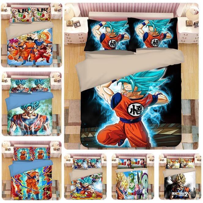 Digital Printing Bedding Kit, Dragon Ball Series Size Three-Piece Set