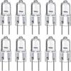 10 pièces Ampoule Halogène G6.35 35w 50w 12v Dimmable Ampoule Capsule Gy6.35 Lumière Paysagère Pour Sous Meuble jisu