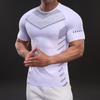 Summer New American Style Casual Short-sleeved T-shirt Fashionable Sports Slim Elastic Fitness Outdoor T-shirt