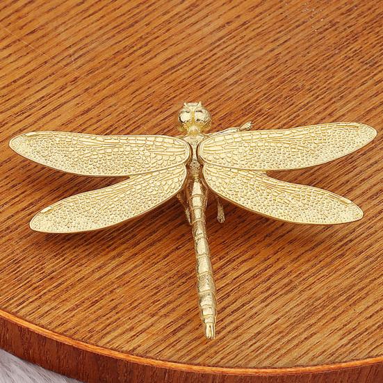 Libel Ornament Delicaat Modelleer Beeldje Vintage Koperen Dier Ornament Rustieke Stijl voor Huisdecoratie