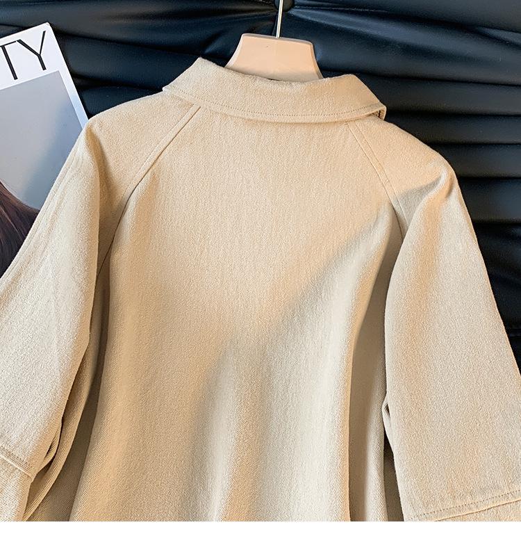 High-End Women's Twill Cotton Jacket with Fruit Enzyme Wash - 2026 Autumn Collection