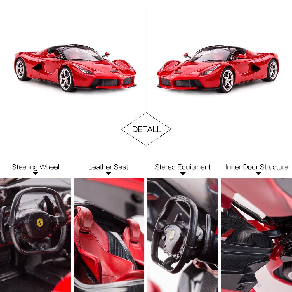 RASTAR RC Car 114 Scale Ferrari LaFerrari Radio Controlled Toy Car Model Car Red 2.4GHz 33.8158.3 Cm