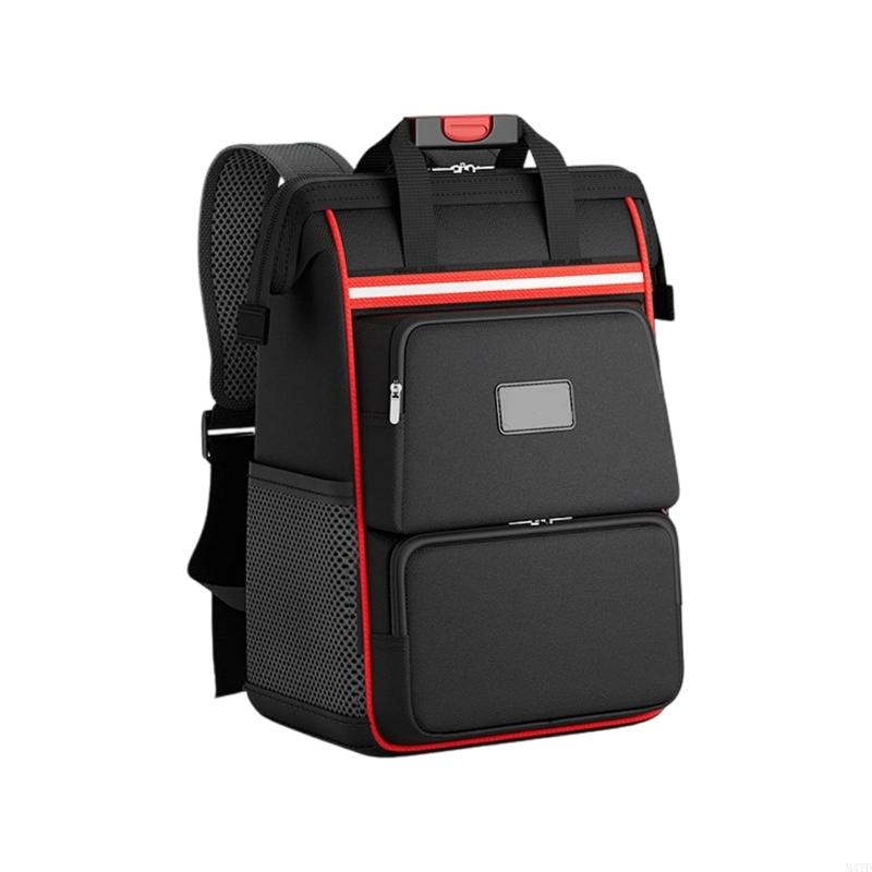 Tool Bag Backpack Tool Organization Bag for Men Tool Storage Work Bag Backpack for Repairman Electrician Handyman M4YD