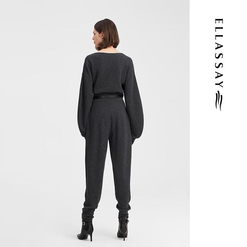 ELLASSAY Women's Lamb Wool Knit Lounge Set