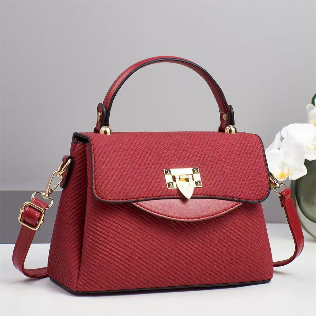 Neue leichte Luxus-Handtasche Pendler Macaron Schlicht Großes Fassungsvermögen Modisch Vielseitig Ein-Schulter Nische Umhängetasche