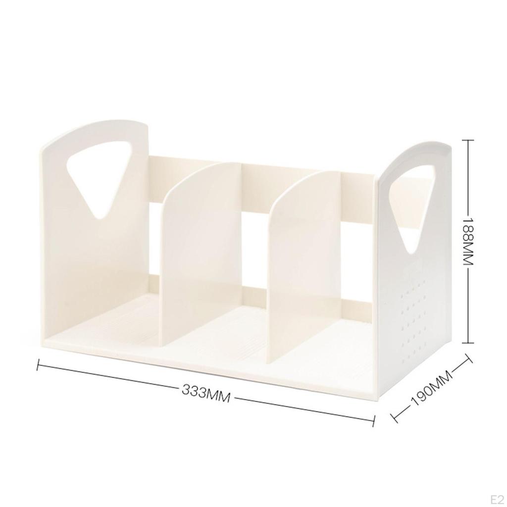 File Holder/Desk Organizer for Office Organization and Storage with 3 Compartments