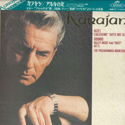 LP Record KARAJAN, PHILHARMONIA ORCHESTRA - Bizet L'arlesienne-suite No.1 No.2  AA5103 SERAPHIM - Japan Obi Classical Used