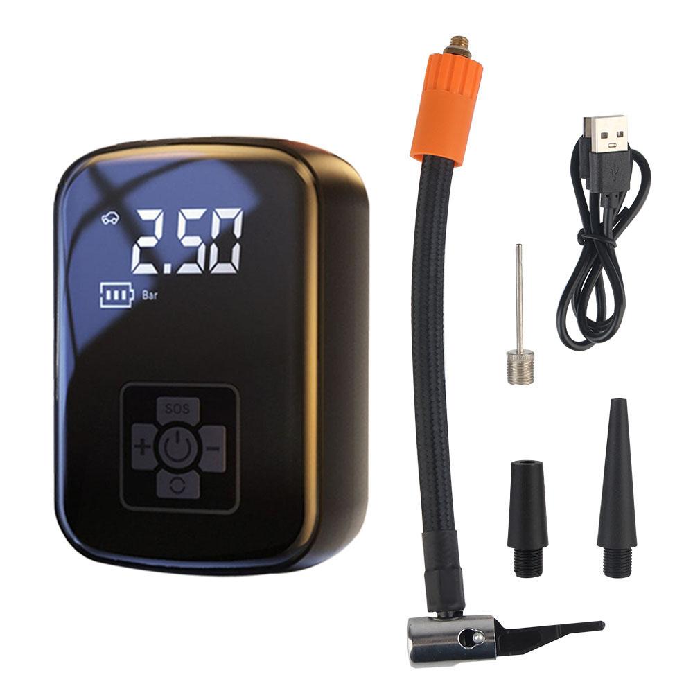 

Bicycle Motorcycle Tire Inflator 30L/Min 150Psi Electric Air Pump Compressor Tyre Inflation Cordless 5V 2A Power Bank Portable