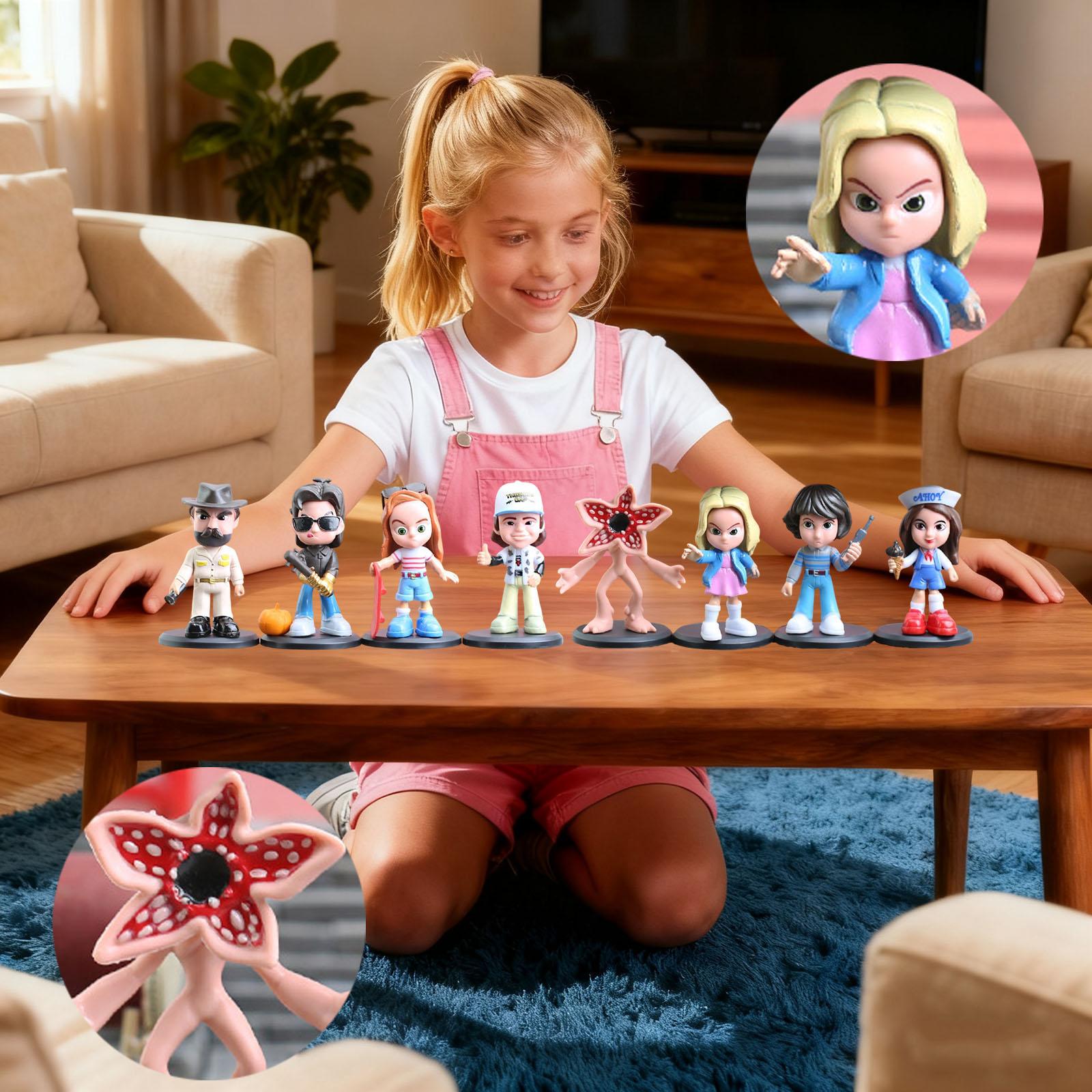 

Милий мультяшний набір фігурок Дії з ПВХ - 8 унікальних колекційних персонажів з вишуканими деталями, ідеальний для демонстрації та колекціонування, виготовлений з високоякісного матового ПВХ One Size білий