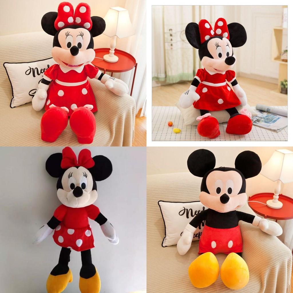 Rozkošní plyšoví panáčci Mickey Mouse a Minnie, ideální pro dětské narozeninové oslavy