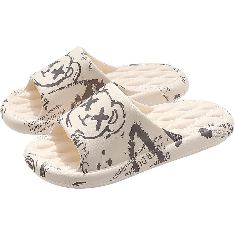 "Large Non-Slip Cartoon Sandals for Men and Women - Summer Indoor Massage Slippers"