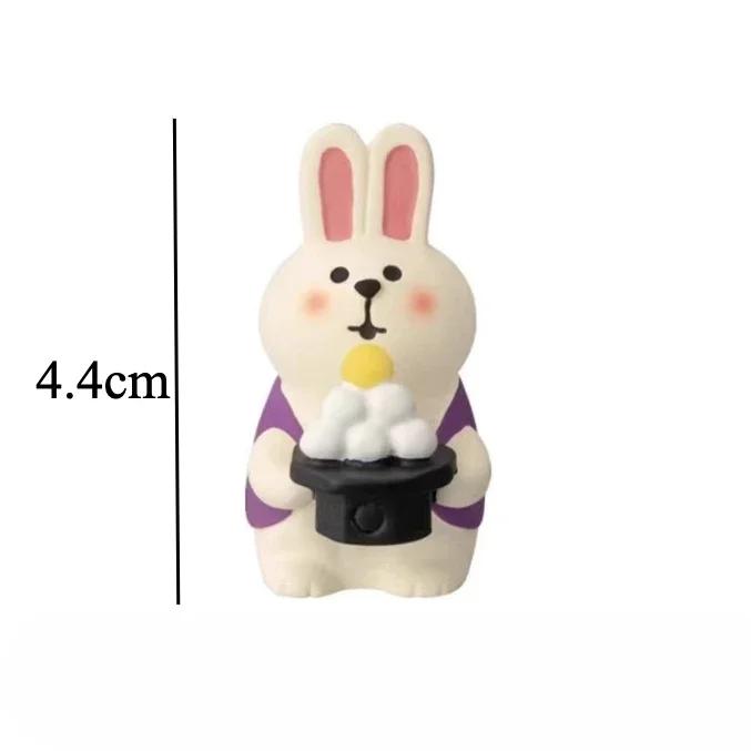 Mid-Autumn Festival Decoration Kawaii Mini Doll Ornaments Cute Mooncake Cat Desktop Decor DIY Scene Room Decoration Wholesales
