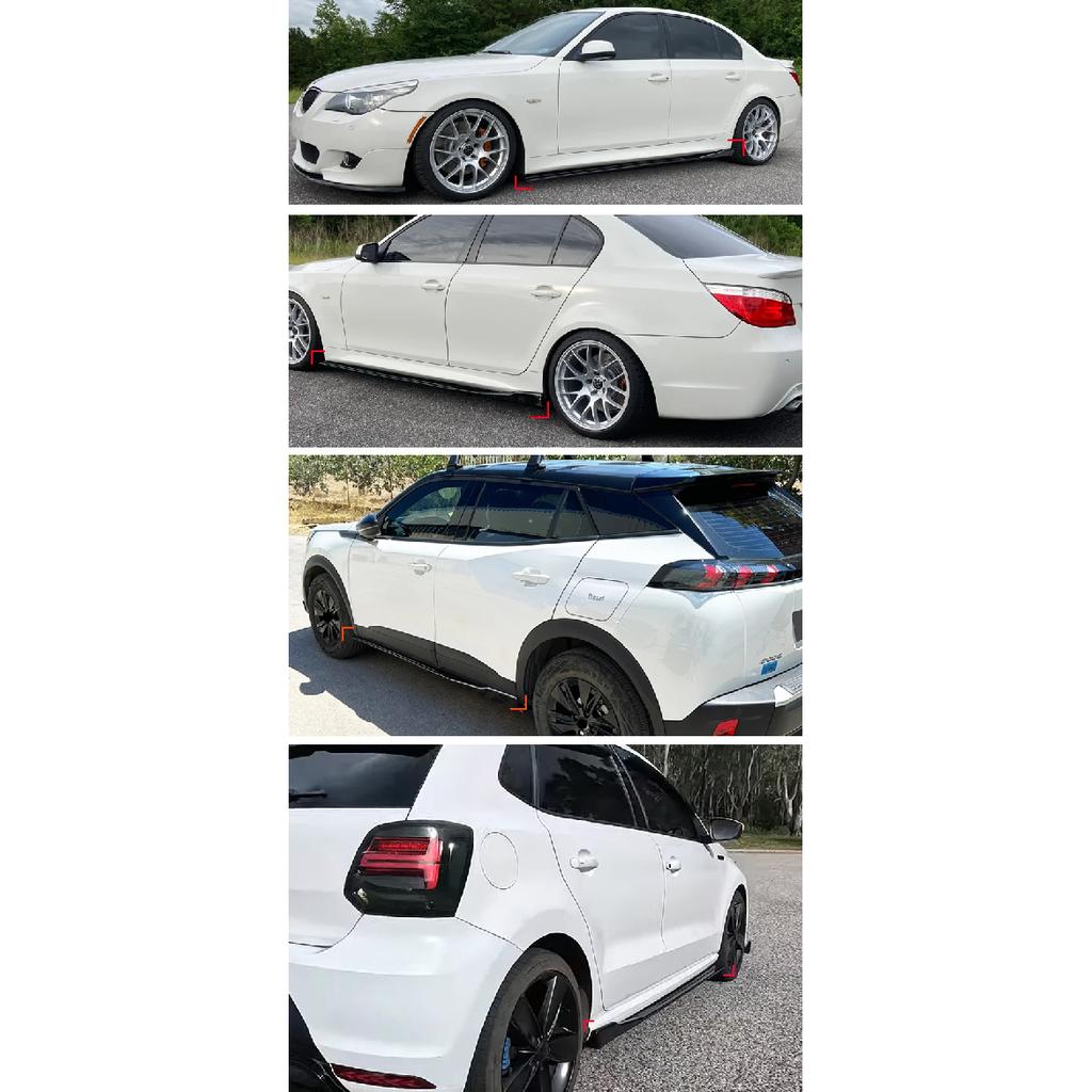 For Volkswagen VW Accessories Passat B8 R-Line Car Side Skirt Extension Rocker Panel Splitters Diffusers Winglet Lip Body Kit Gl