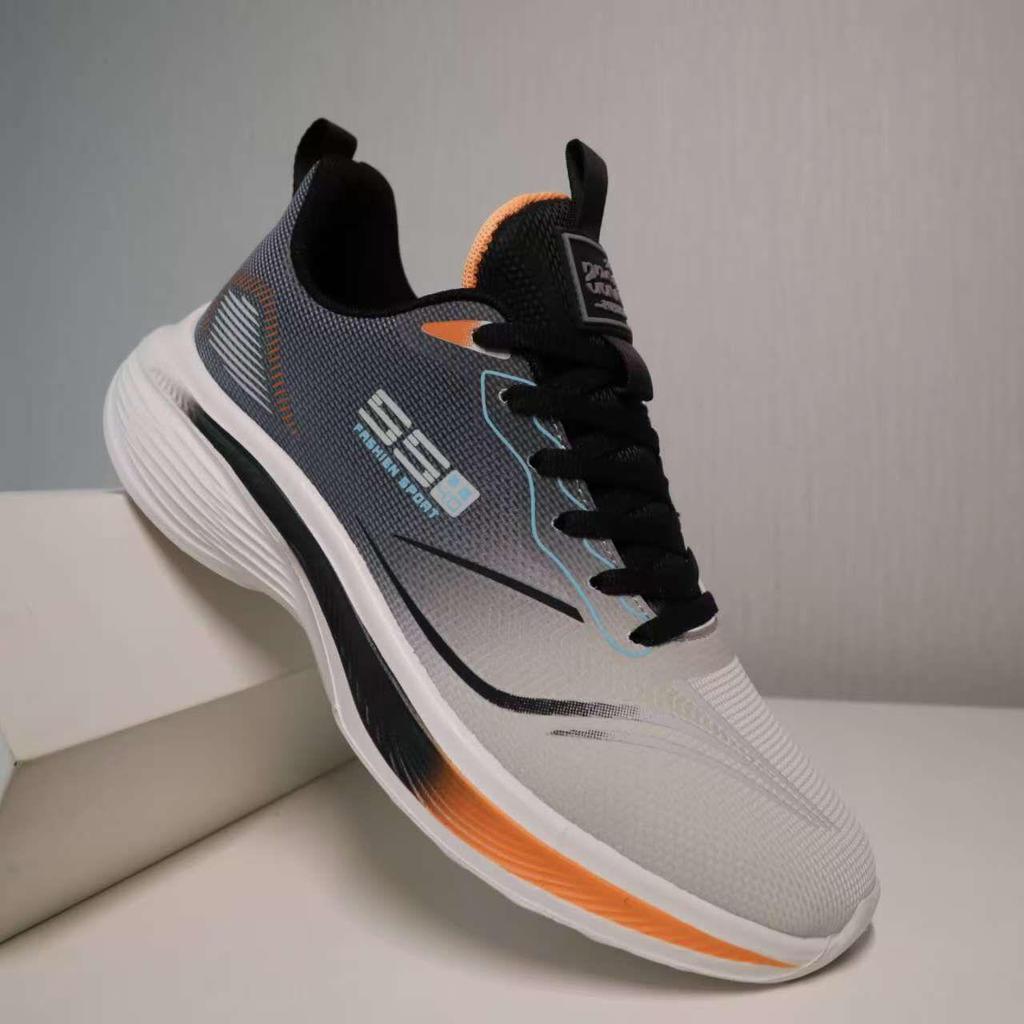 Breathable Leather Shock-Absorbing Lightweight Running Shoes for Couples – Non-Slip Casual Sports Sneakers for Men and Women