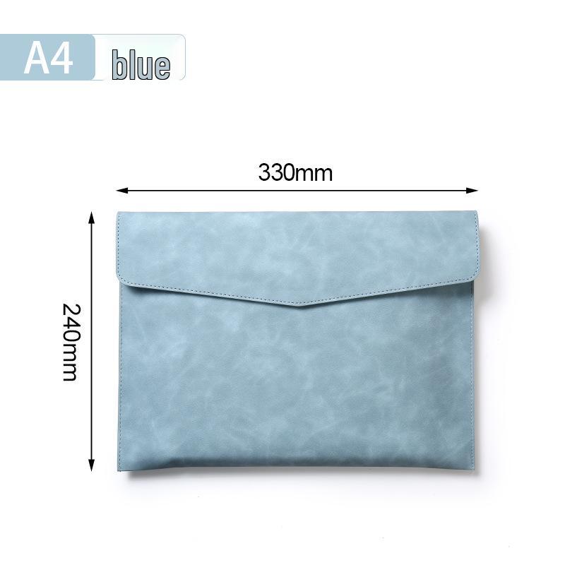 

Папка для деловых документов формата А4 – Большая вместимость, Утолщенная папка на кнопке синий