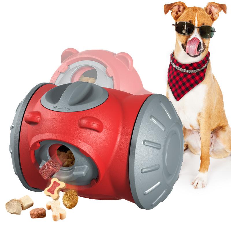 Tumbler Dog Toy Slow Leakage Food Balanced Vehicle Pet Feeding Toy Suitable for All Types of Dog Breeds