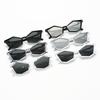New Halloween Polygonal Glasses Women Y2K Punk Fashion Trend Street Pography Sunglasses Men in Black and White Color