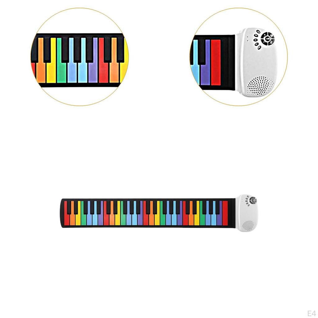 49 Keys Compact Folding Piano, Portable Electronic Keyboard