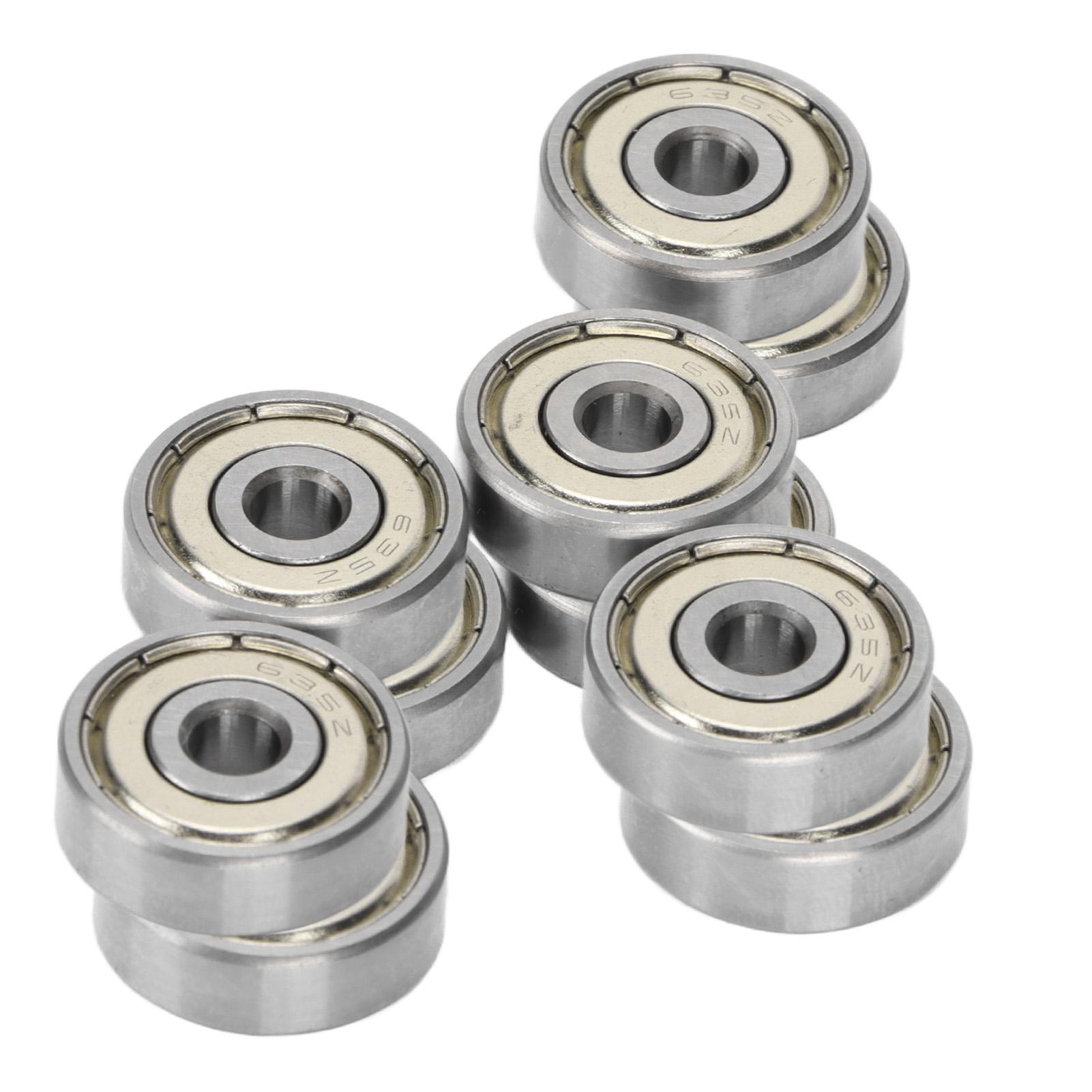 

10 ШТ. 635Z Кульковий підшипник зі сталі з глибоким жолобом, високошвидкісний, двосторонній екранований, ущільнений кульковий підшипник