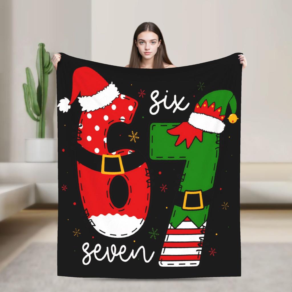 Six Seven Ice Cream Drip 67 Mason Meme Soft Blanket Adult Plush Bedding Throws Novelty Bedroom Flannel Bedspread Sofa Bed Cover