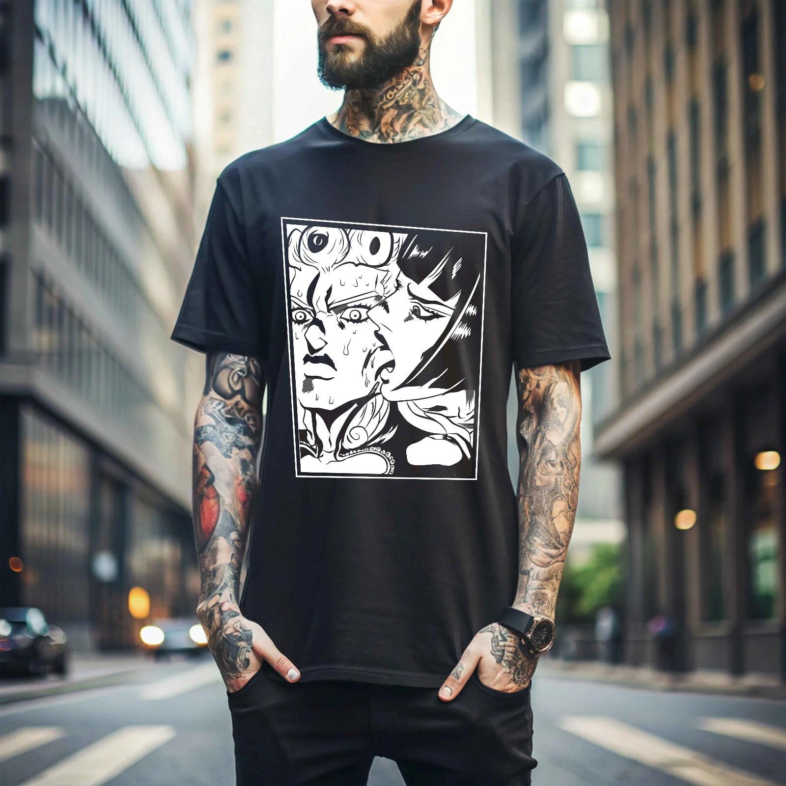 MENS WOMENS Giorno T-shirt Jodio Joestar JoJo s Bizarre Adventure Giovanna Kawaii Shirt 212 L