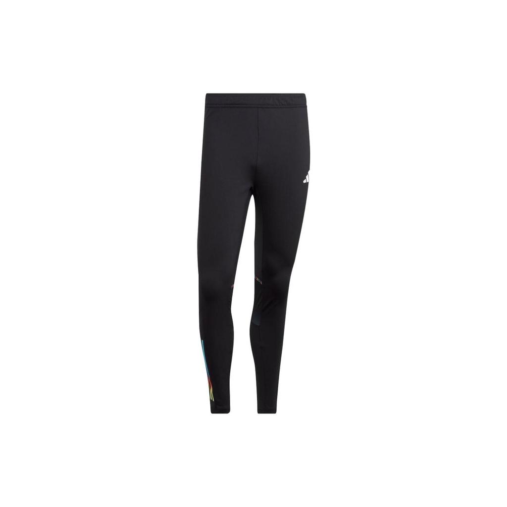 Adidas Knitted Sweatpants Men's Black Moderate Slim Fit Pants HC1414