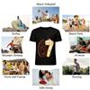 Number 67 Birthday Cake Print Casual T-shirt Pure cotton T-shirt