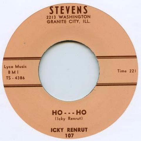 

7inch Record ICKY RENRUT - Ho Ho / Hey Hey STEVENS107 Stevens 2010 UK Blues