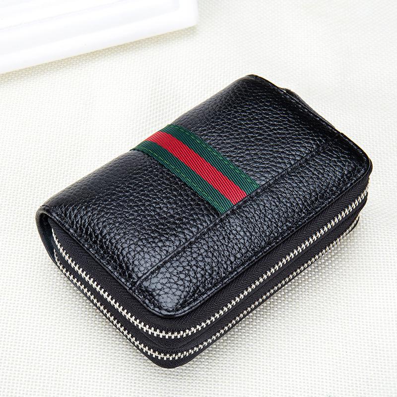 Key bag Card bag Multifunctional zipper Female rfiid card cover Men's multi-card anti-scan
