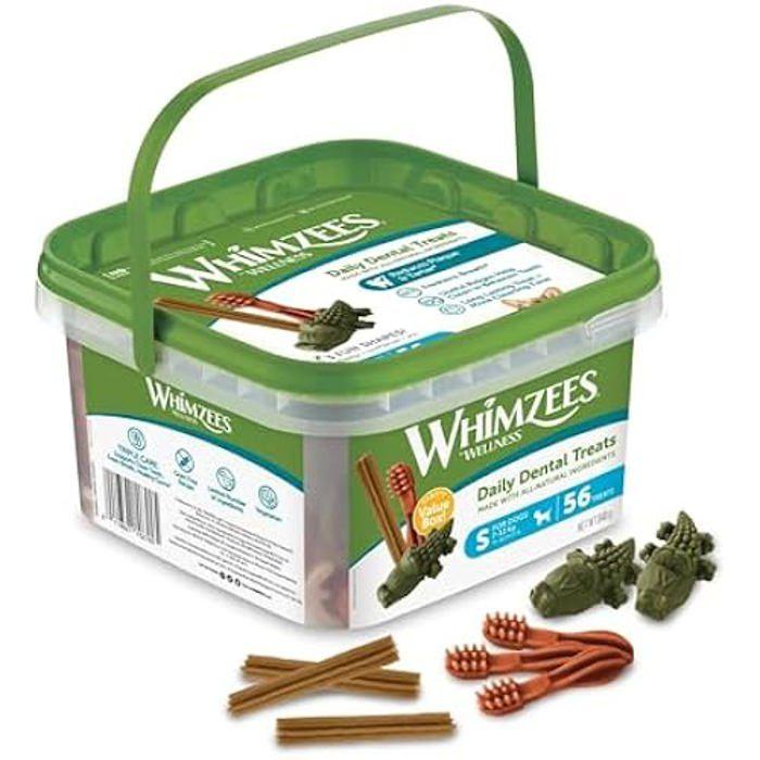 Friandises pour Chien - WHIMZEES - Hygiène Bucco-Dentaire - Hypoallergénique - Végétarien - Longue Mastication