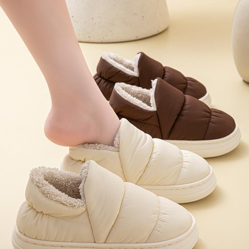 Shoes Women Indoor Outside Winter Home Warm Fluffy Anti Skid Boots Fur Shoe Men Outdoors Sneakers