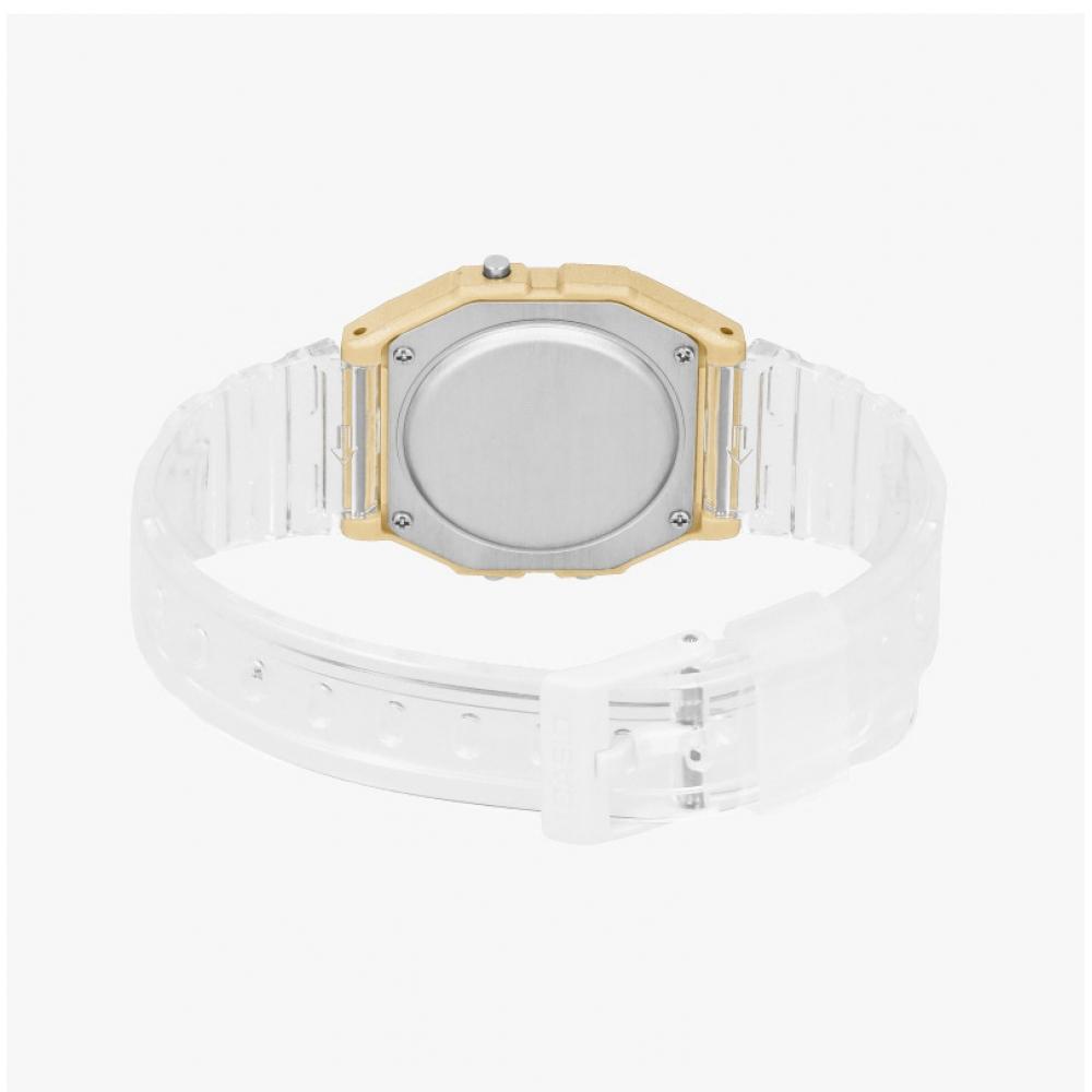 Casio Unisex Digital Square Vintage Retro Transparent Urethane Watch F 91ws 7a2