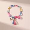 New Trendy Multicolor Acrylic Anklet for Women Boho Tassel Ball Pendant Handmade Anklet Leg Chains Charm Summer Beach Jewelry