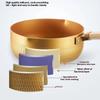 18/20/24cm Gold Suppentopf Japanischer Schnee Kochtopf Antihaft-Pfanne Wok Holzgriff Zuhause Milch Sauce Kochen Küche Kochgeschirr