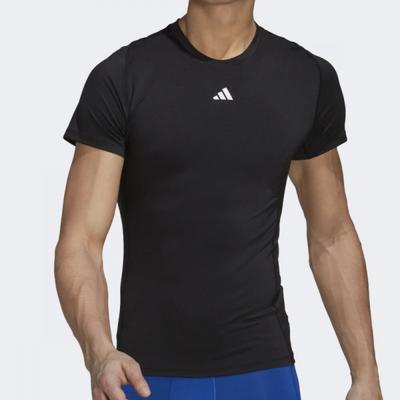 Techfit Kurzarm T-Shirt Sport Training Fitnessstudio Laufen Workout 2337