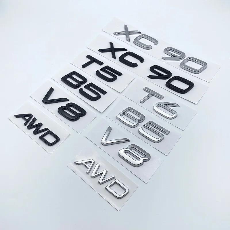 gbmqn6 3D AWD T3 T5 T6 T8 Logo Emblem Badge Decal Car Sticker for Volvo C30 V40 V60 S40 S60 XC60 XC90 XC40 S80 S90 S80L S60L Car Stying