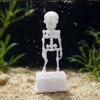3D Printed Fish Tank Dance Skull Bubbler Realistic Aquarium Bubbler Ornament  Halloween Party