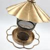 Bird Feeder For Outdoors Squirrel Proof Metal Feeding Station Large Capacity Hangable Heavy Duty Bird Feeder With Roof