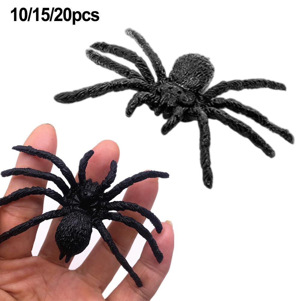 Decorative Pranks Fake Spider Decoration Prank Accessories Halloween Party Supplies Creepy Black Haunted House Prop
