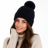 Winter Warm Knitted Hat with Fluffy Ball Beanies Cap Fashion Pullover Cap  for Male Female